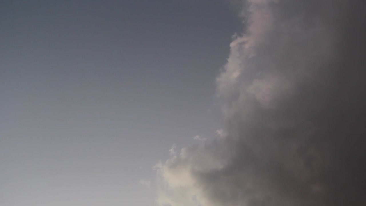 el tiempo retrocede mientras las nubes de tormenta llegan.