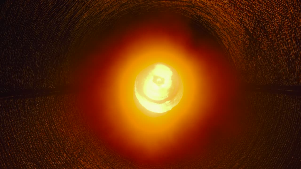 explosiones de fuego brillantes de la boquilla del motor del cohete