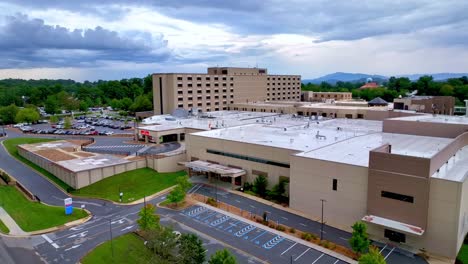 aerial orbit of johnson city medical center in johnson city tennessee