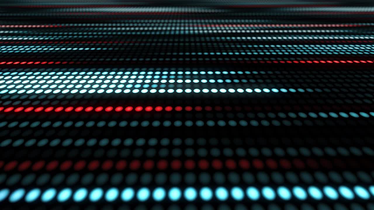 elemento de diseño del espacio moderno. una corriente de puntos brillantes a través de la pantalla.