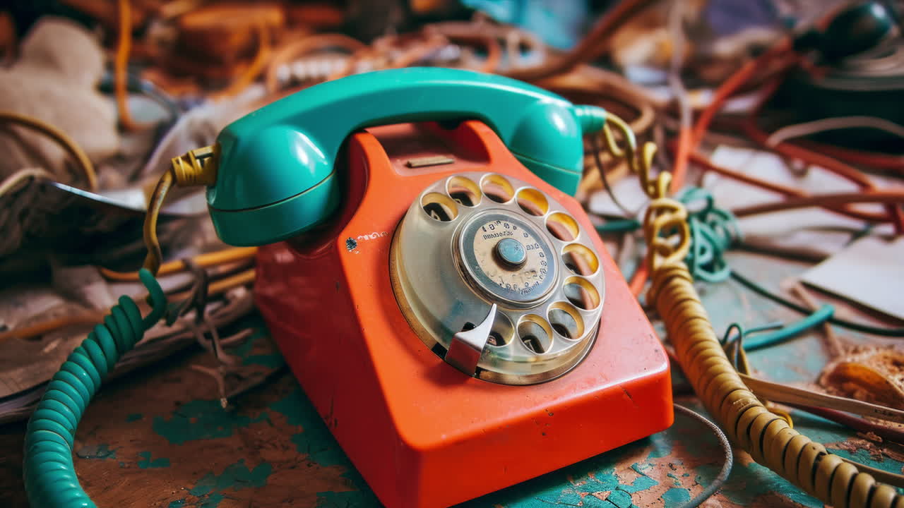 레트로 로터리 전화