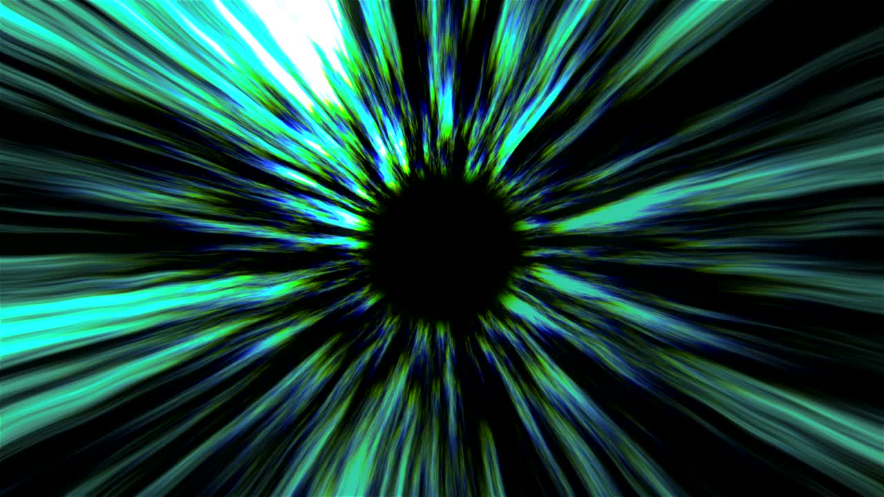 Abstract black hole, time warp, distortion of space, traveling in space, 3d rendering backdrop