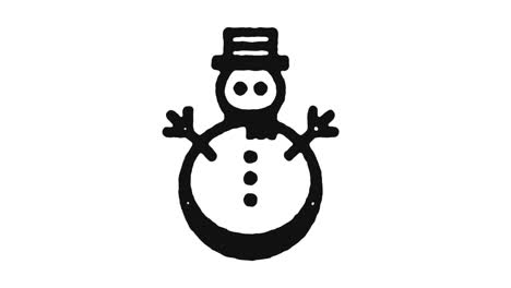 snow icon animation footage & alpha channel