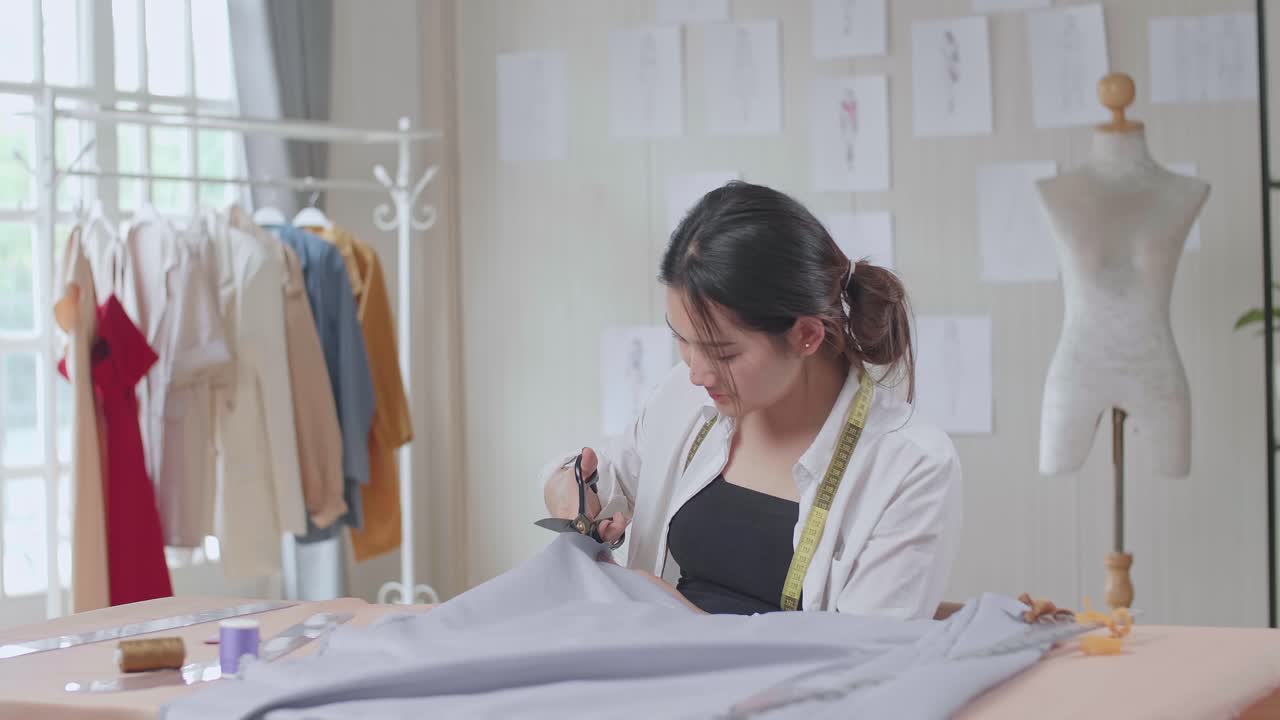 diseñador de moda en el trabajo