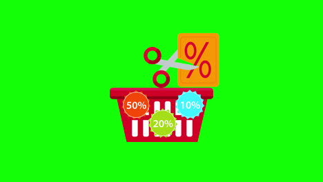 discount-price-tag-icon,-Supermarket-or-online-shopping-basket.-loop-animation-with-alpha-channel.