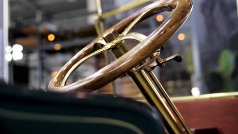 antique car steering wheel