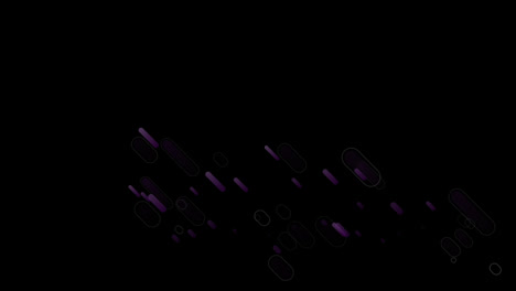 animation of purple lights trails on black background