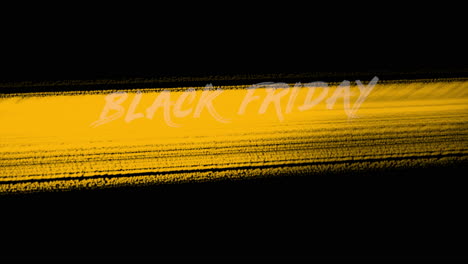 black friday with yellow art brush on black gradient 1