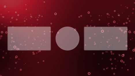 gradation bubbles particles end card motion graphics