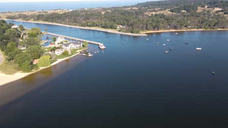 Boca-Del-Canal-Muskegon-Vista-Desde-El-Lago-Muskegon