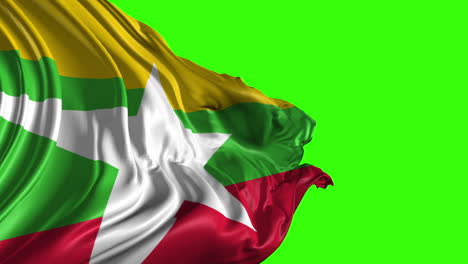 bandera de la república de myanmar