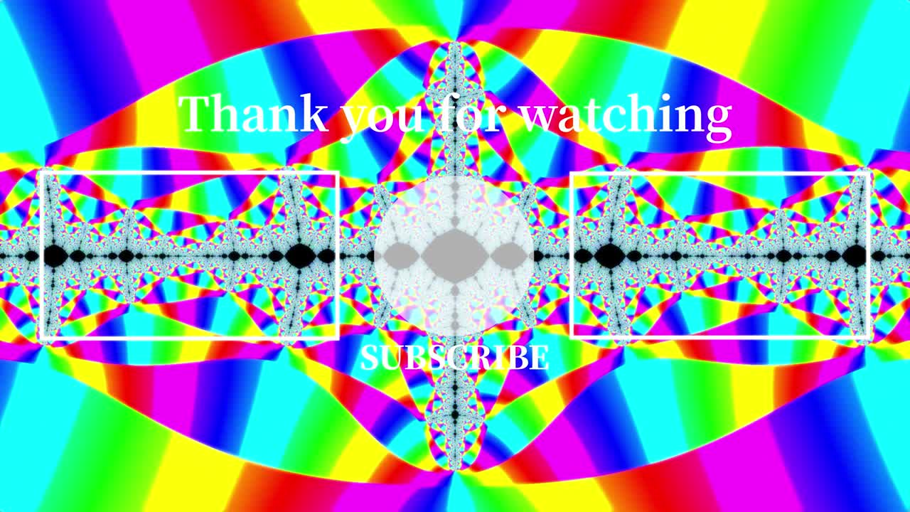 사이키델릭 플래시 엔드 카드 엔딩 스크린 모션 그래픽