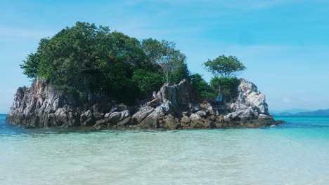 Tropical Island Paradise with Clear Water