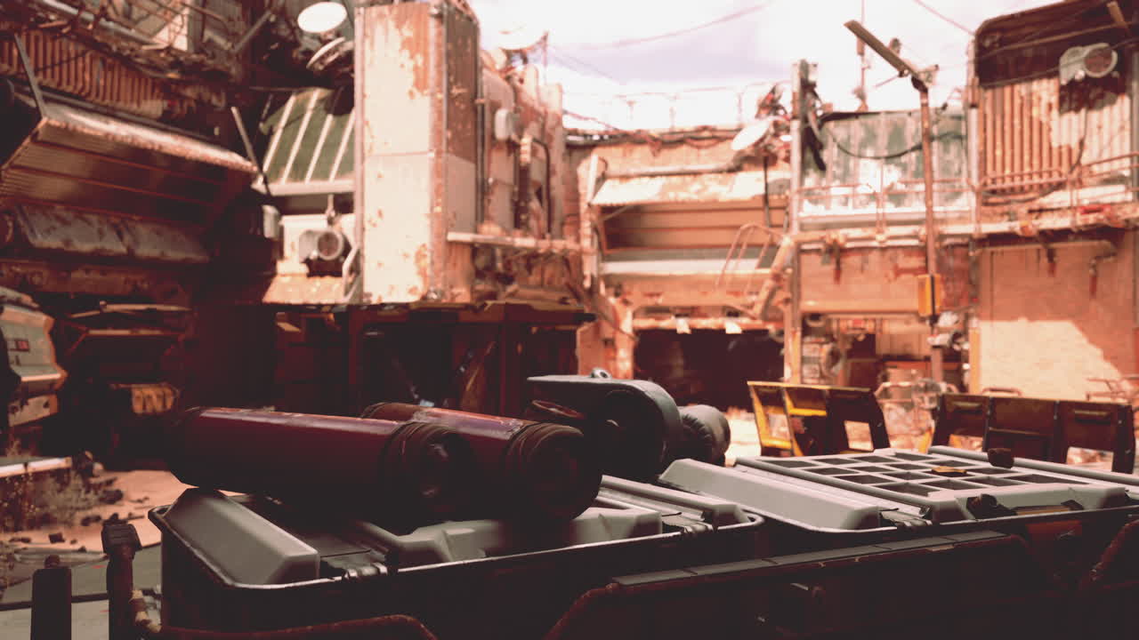 폐허가 된 미래의 도시