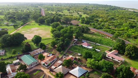 west african rural village near kunta kinteh slave hometown, jufureh albreda