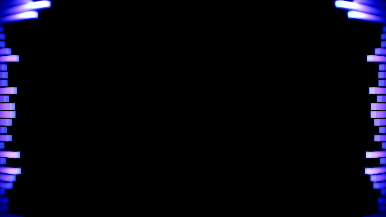 Blaue Audiowellen-Animation. Schallwelle vom Equalizer. Pulsierender Musikplayer. Futuristisches Konzept einer digitalen Schallwelle. Hintergrund in Dauerschleife.