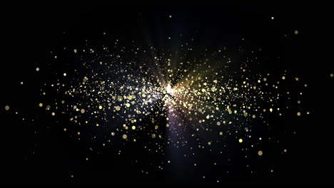 abstract star burst on black background