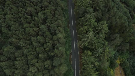 Luftbild-Von-Oben-Auf-Eine-Forststraße-In-Den-Clogheen-Mountains,-Tipperary,-Irland