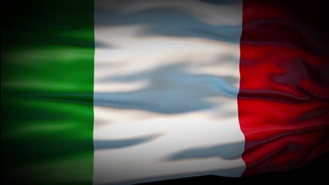 animation italy flag is waving seamless loop. italy flag waving in the wind. realistic 4k national flag of italy closeup.