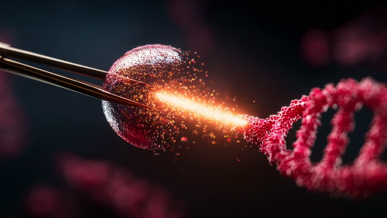 Exploration of Genetic Manipulation: A Close-Up View of DNA Alteration Through Precision Tools Capturing the Essence of Modern Biotechnology and Its Impact on Future Research