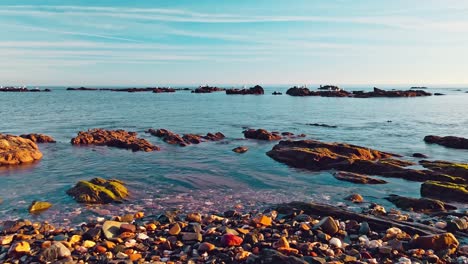 cinemagraph loop of rocky coastline