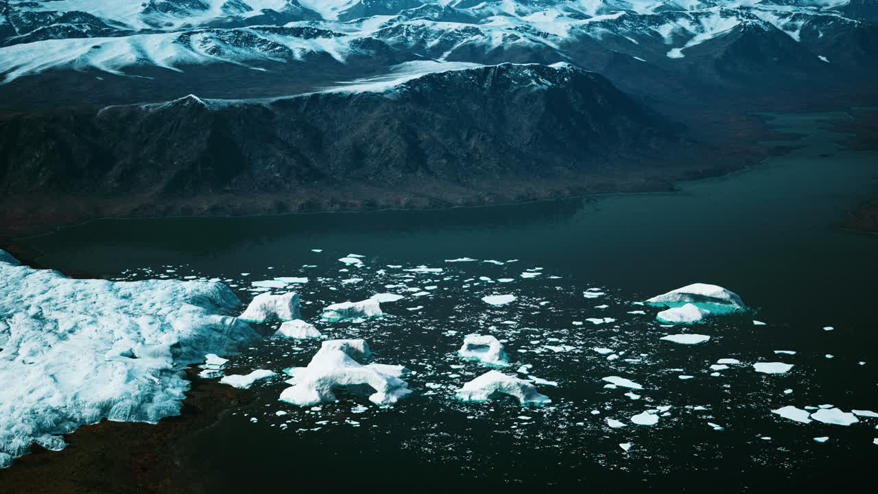 vista panorámica del gran glaciar en alaska