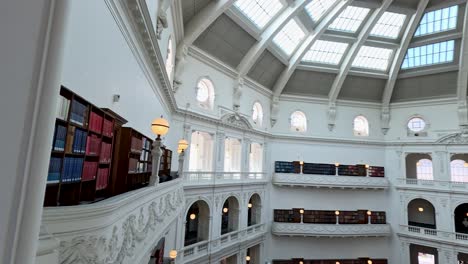 interior view of library's main reading room