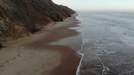 flying over famous dune formations in northern denmark