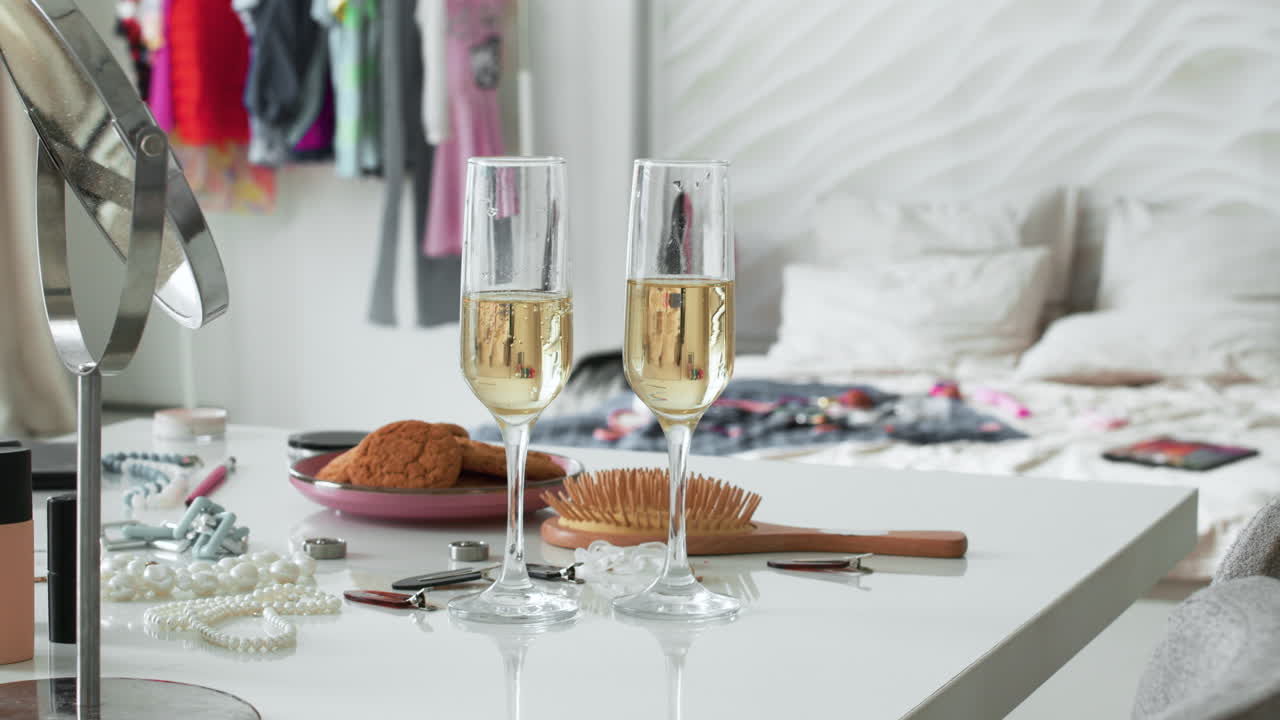 아름다움의 큰 침실 틱토커