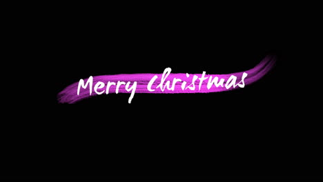 Texto-De-Animación-Feliz-Navidad-Sobre-Fondo-Morado-De-Moda-Y-Pincel-1