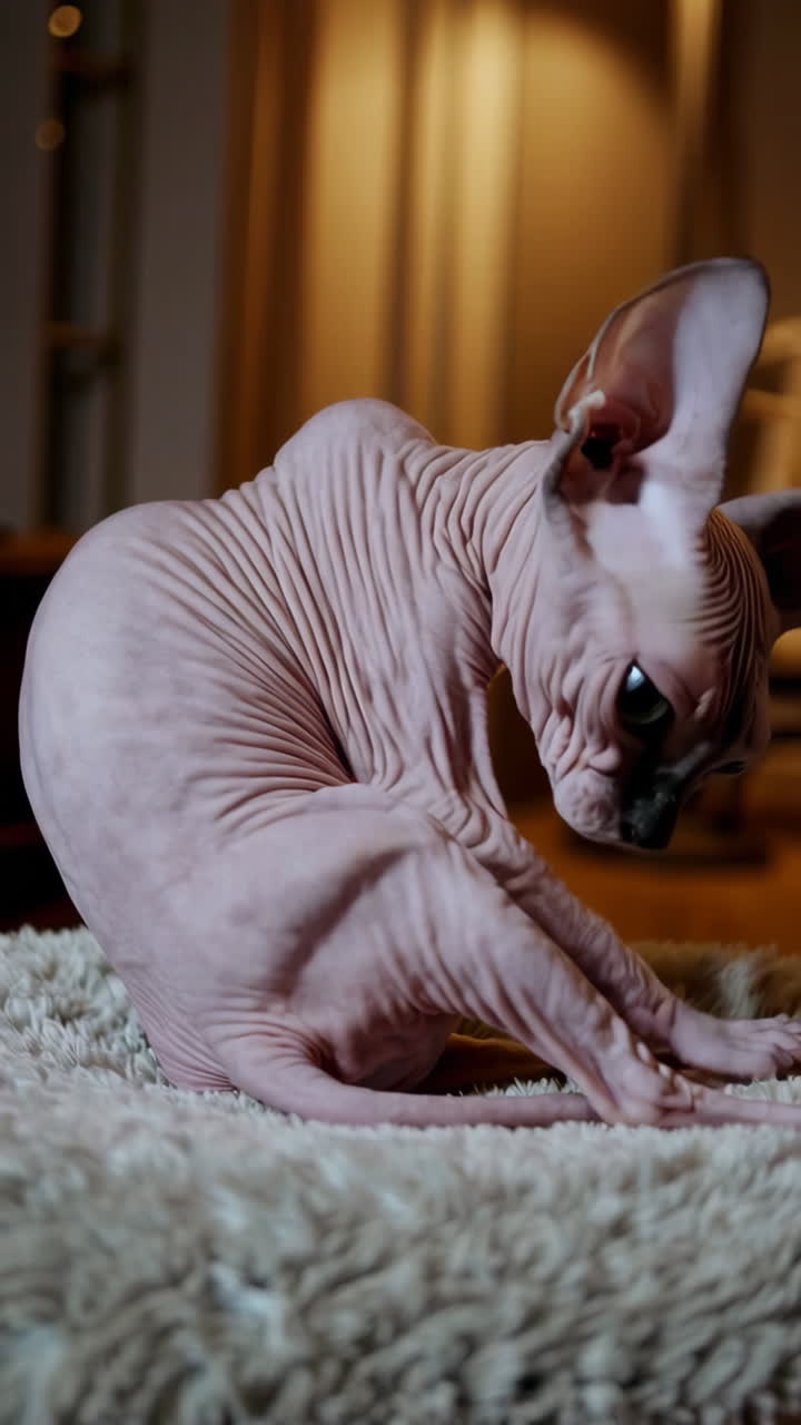 Un gatto Sphynx