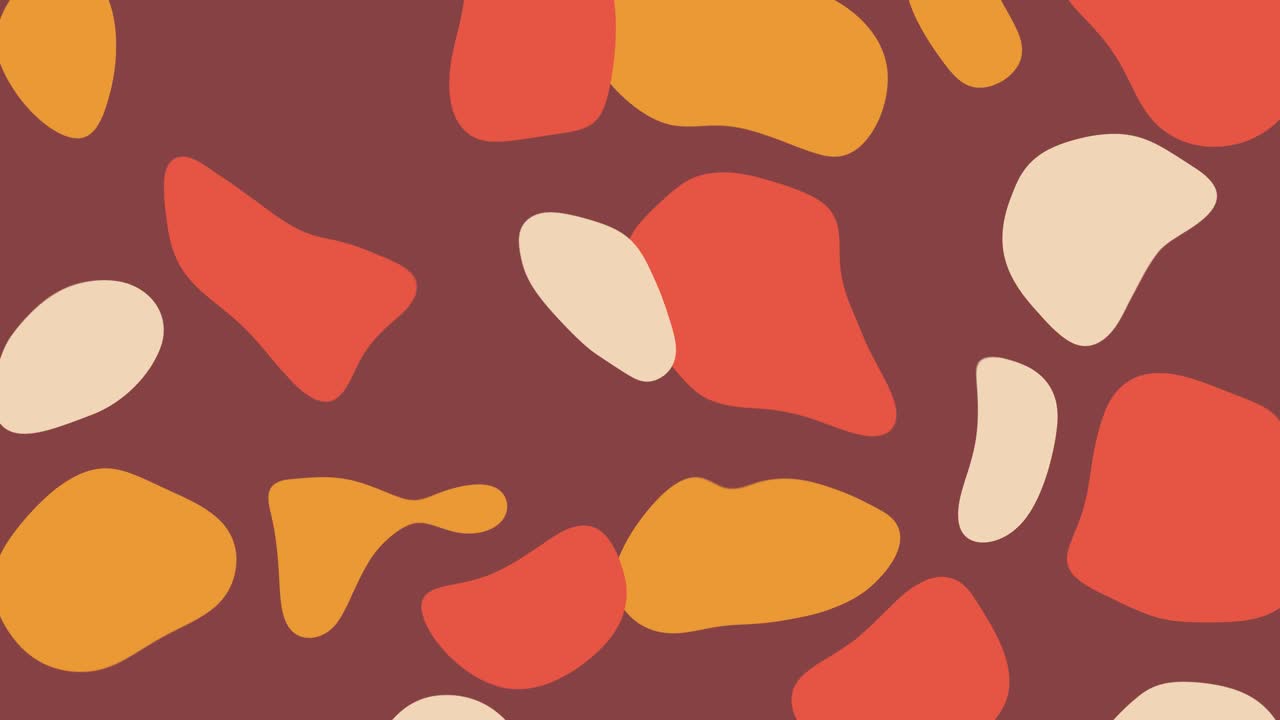 Pastel Red Hand Drawn Animated Background