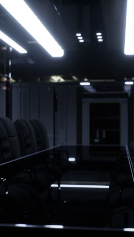 modern conference room - dark minimalist design