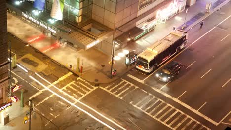 manhattan street night