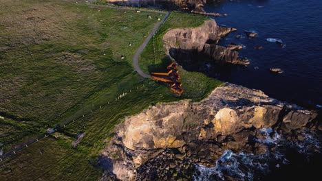 scenic view from the blasket centre platform - dingle - co. kerry - 4k cinematic drone footage 05