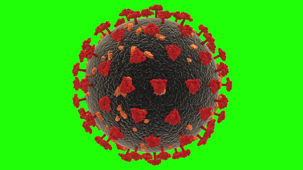 animación del ciclo de fondo del concepto del coronavirus covid-19