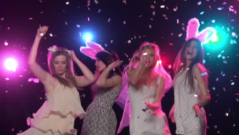 women dancing at a party