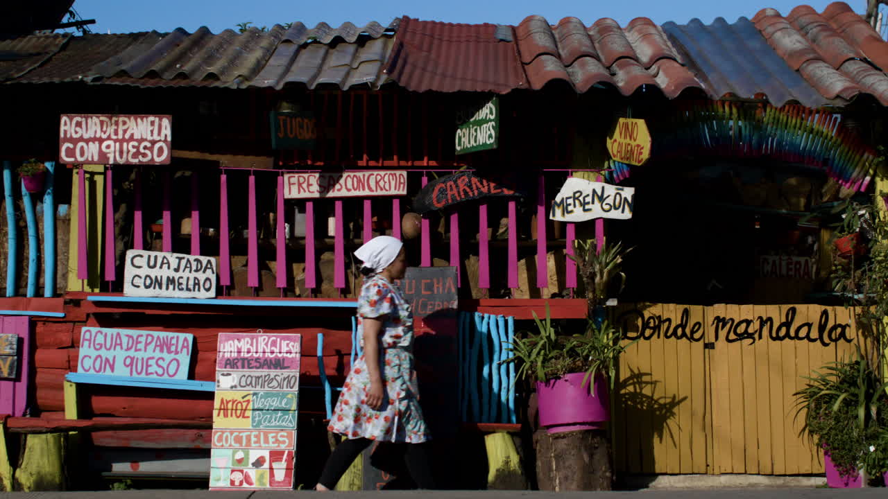 Exterior of a colombian restaurant