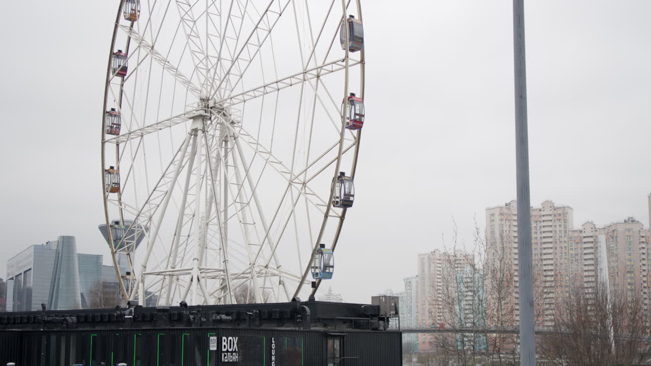 Ferris Wheel in a City