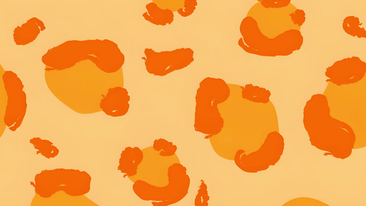 Abstract Orange and Peach Organic Pattern Background