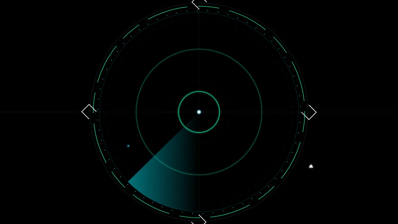Schermo Radar Digitale in Scansione per Obiettivi
