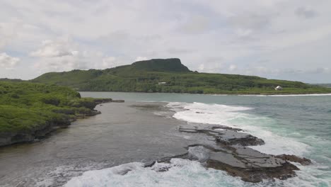 Drone-flying-low-over-Paicpouc-point-in-the-east-side-of-guam-USA