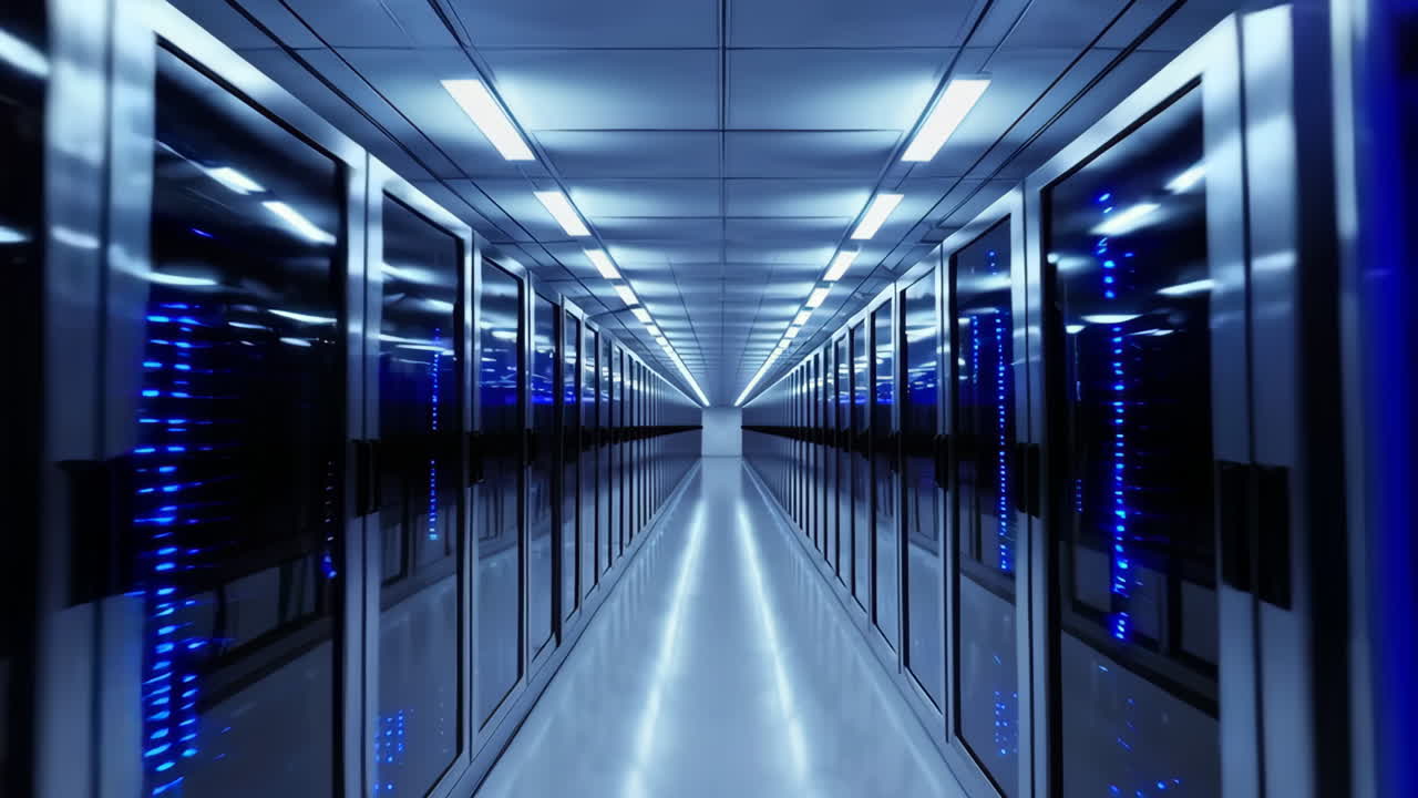 Modern Data Center Corridor