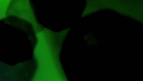 microscopio químico de bucle verde oscuro