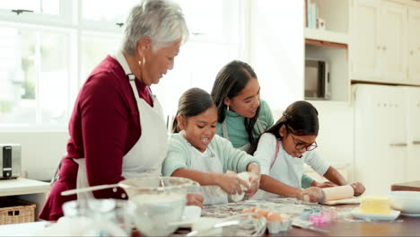 Children-baking-with-their-grandmother