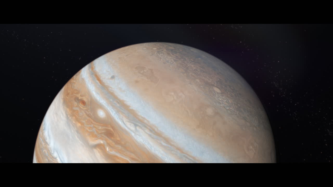 Jupiter planet viewed from space