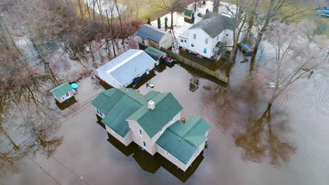 flooding river disaster relief hurricane storm residential drone