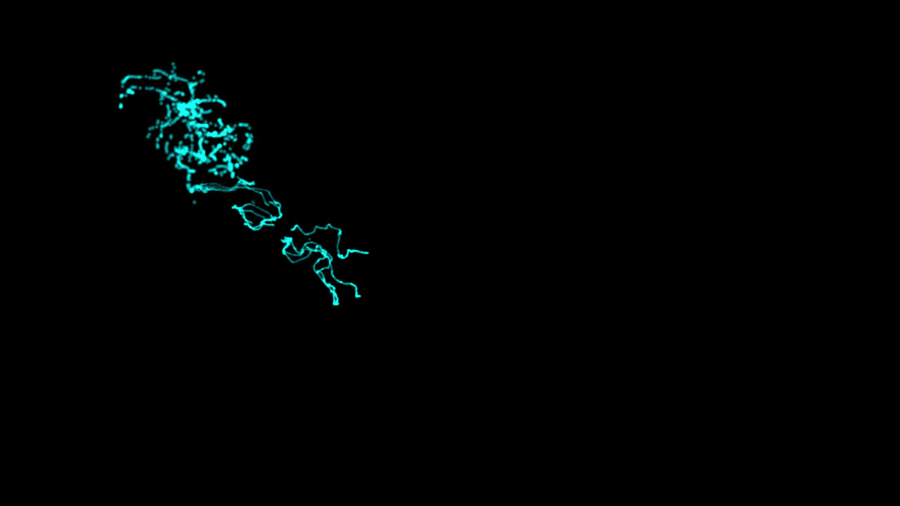 flujo turquesa abstracto