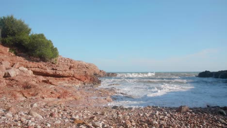 Natural-Cove-In-The-Serra-D\'irta-Natural-Park,-Alcossebre,-Castellon-Province,-Valencian-Community,-Spain