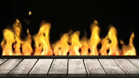 el fuego quema.